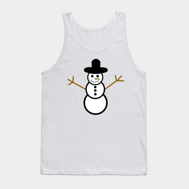 Snowman Tank Top by JacCal Brothers